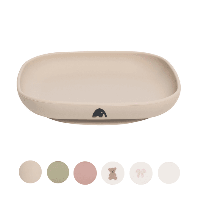 Hovedbilde Tallerken med sugekopp - VELG FARGE