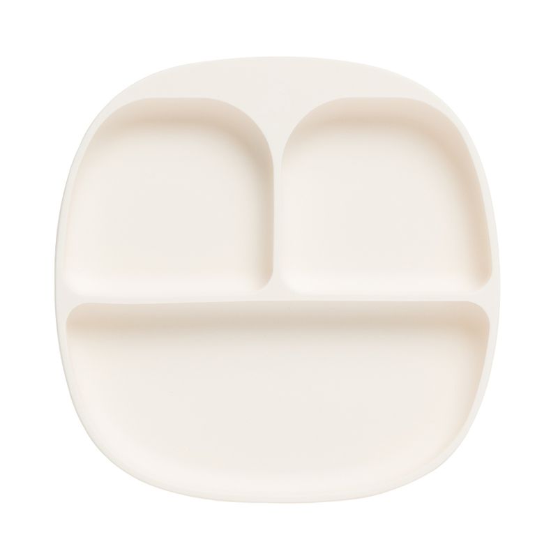 Tallerken for barn med inndeling og sugekopp – VELG FARGE