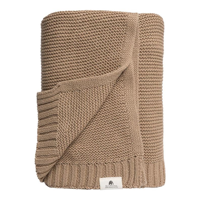 Strikket babyteppe - VELG FARGE